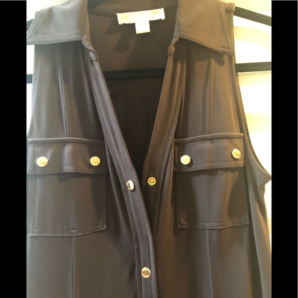 Michael Kors Dresses & Skirts - Michael Kors Long Brown Maxi Dress With Collar